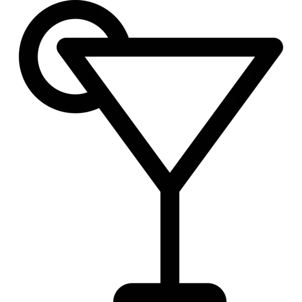 Alcohol Beverage Cocktail Icon Outline Style — Stock Vector