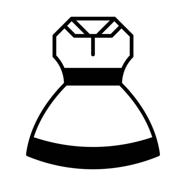Ikon Gaun Pakaian Dalam Gaya Outline - Stok Vektor