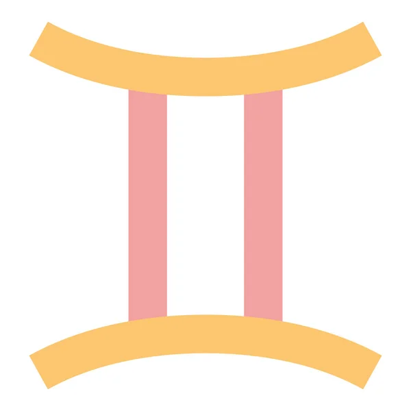 Символ Созвездия Близнецов — стоковый вектор