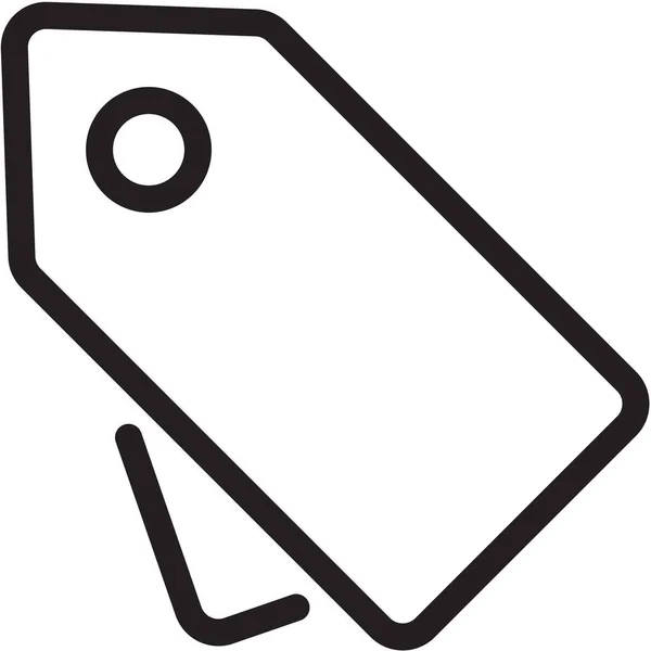 Price Sale Tag Icon Outline Style — 스톡 벡터