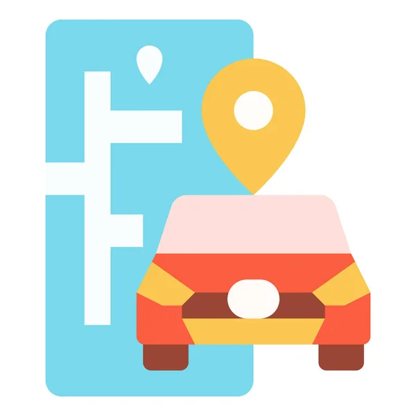 Anwendung Auto Gps Symbol — Stockvektor