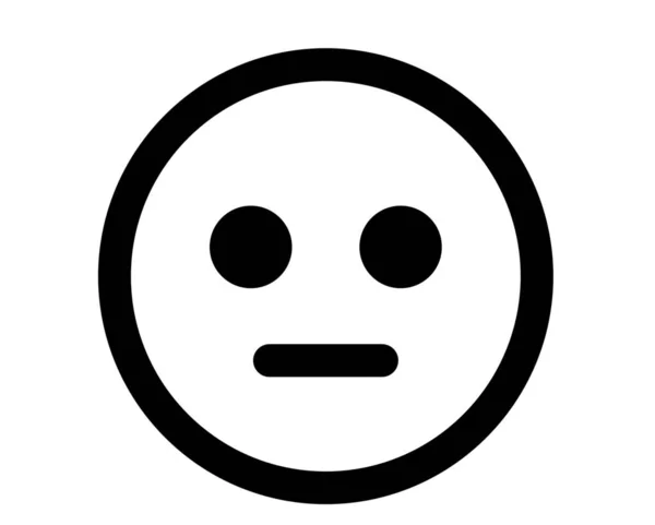 Emoticonos Icono Cara Emoción Estilo Sólido — Vector de stock