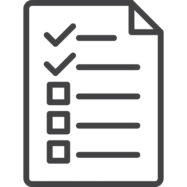 Check Checklist Icône Document Dans Catégorie Éducation École Apprentissage — Image vectorielle