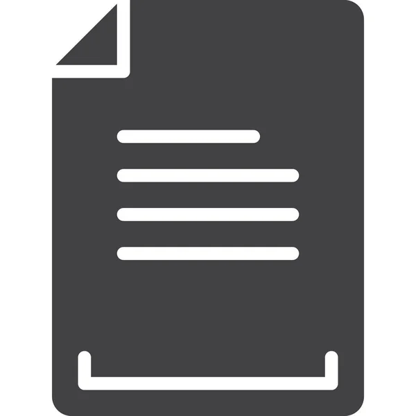 Значок Страницы Файла Документа — стоковый вектор