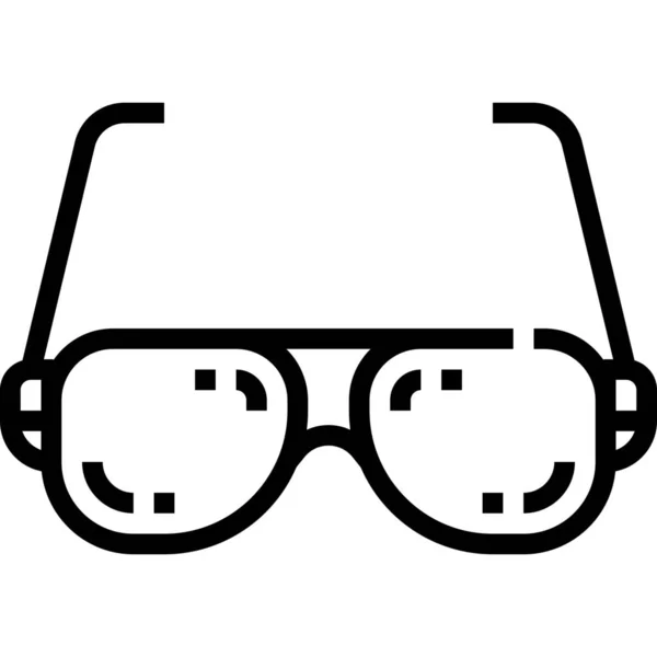 Optisches Symbol Der Modebrille Outline Stil — Stockvektor