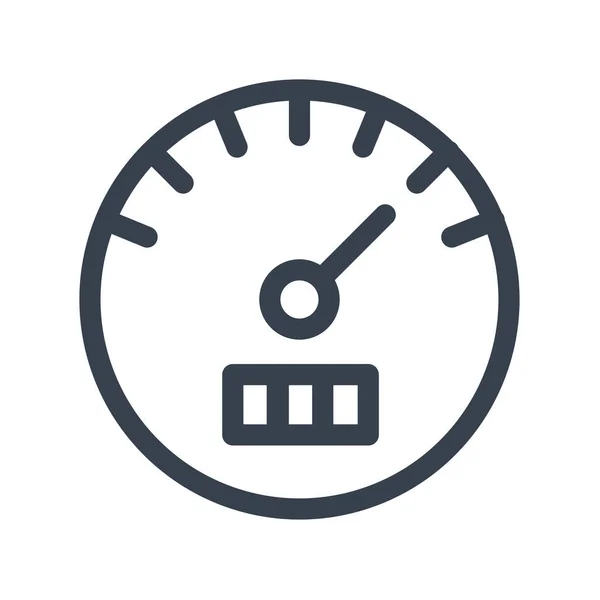 Mileage Tachometr Milage Icon Outline Style — Stockový vektor