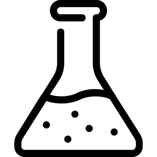 Значок Лабораторії Хімічної Колби Стилі Контур — стоковий вектор