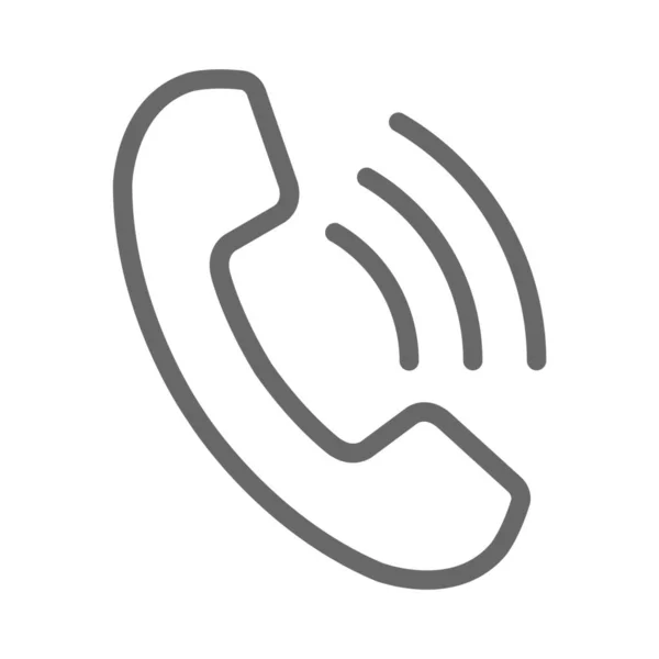 Communication Connecter Icône Contact Dans Style Outline — Image vectorielle