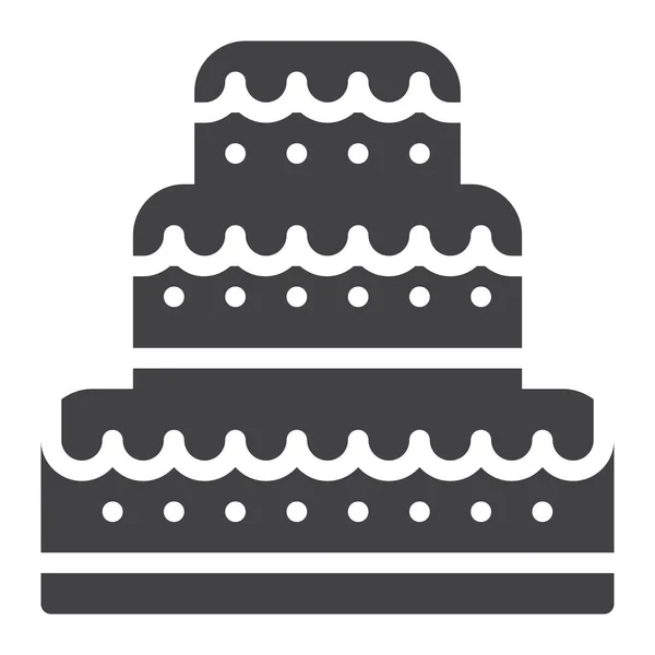 Большой Значок Торта — стоковый вектор