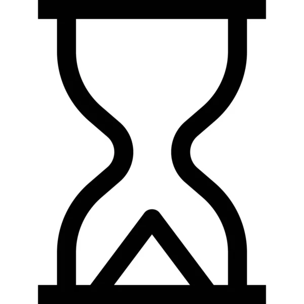 Sanduhr Sanduhr Symbol Outline Stil — Stockvektor