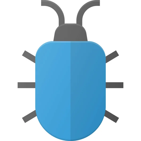 Bug Code Problem Icon Flat Style — Stock Vector