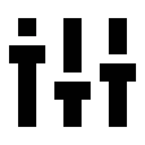 Configuración Preferencias Icono Configuración Estilo Sólido — Archivo Imágenes Vectoriales