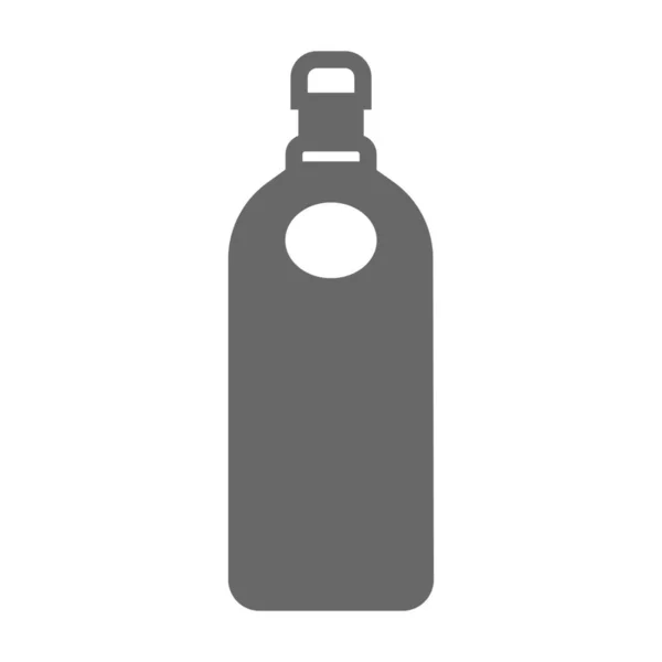 Dryck Flaska Dryck Ikon Fast Stil — Stock vektor
