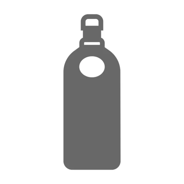 Drank Fles Drank Pictogram Vaste Stijl — Stockvector