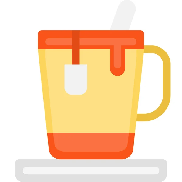 Business Coffee Cup Icon Flat Style — Stock Vector