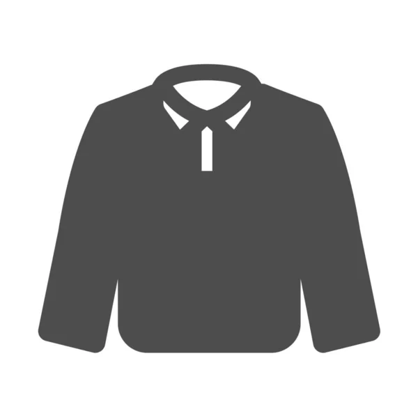 Moda Ropa Icono Masculino Estilo Sólido — Vector de stock