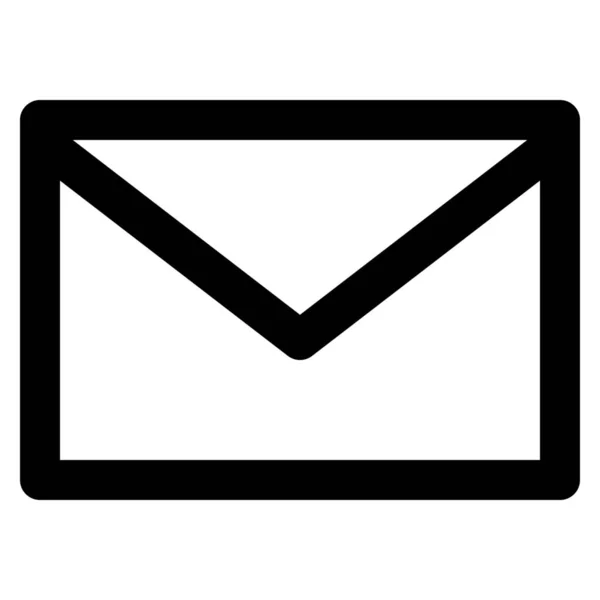 Poczta Mail Ikona Poczty Zarysie Stylu — Wektor stockowy