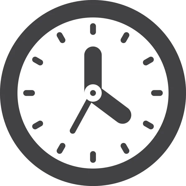 Relógio Ícone Tempo Redondo — Vetor de Stock