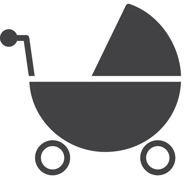 Kinderwagen Ikone — Stockvektor