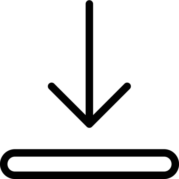Icon Für Dateispeicher Outline Stil Herunterladen — Stockvektor