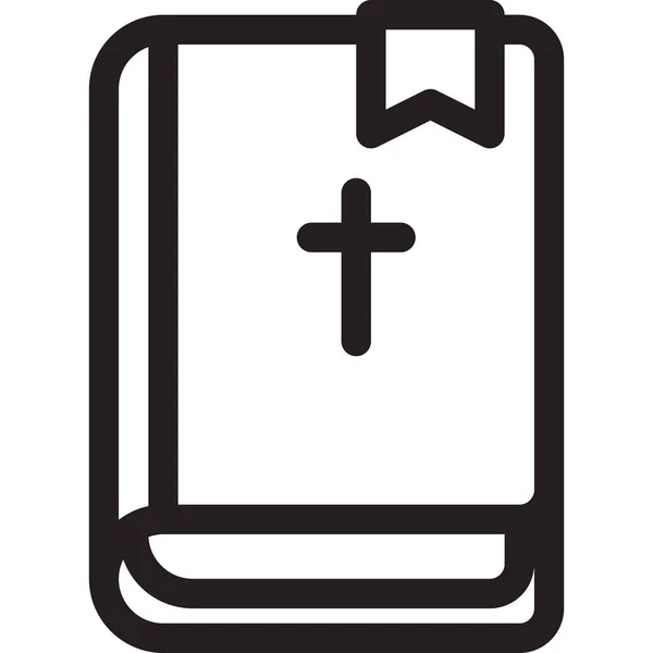 Ikona Bible Velikonoce Stylu Osnovy — Stockový vektor