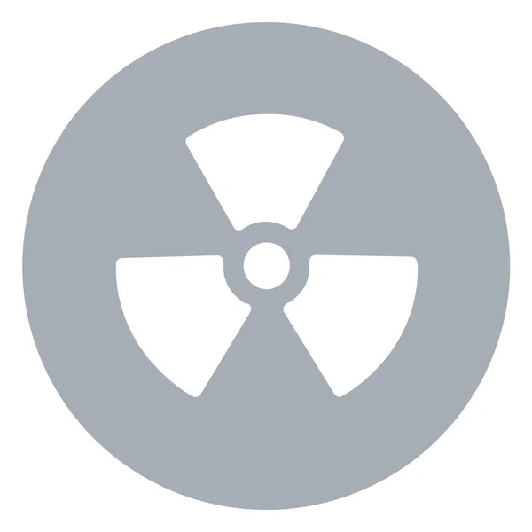 Atom Nuclear Radioactive Icon Badge Style — Stock Vector