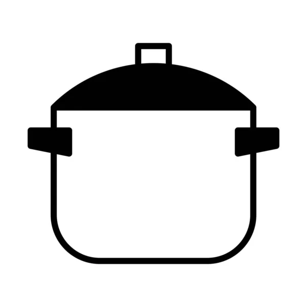 Cocina Cocina Icono Utensilios Cocina Estilo Sólido — Archivo Imágenes Vectoriales