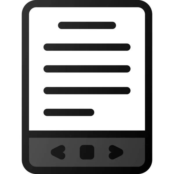 Ebook Reader Kindle Icon — ストックベクタ