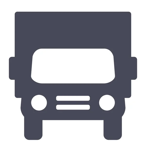 Flytta Trafik Transport Ikon Solid Stil — Stock vektor