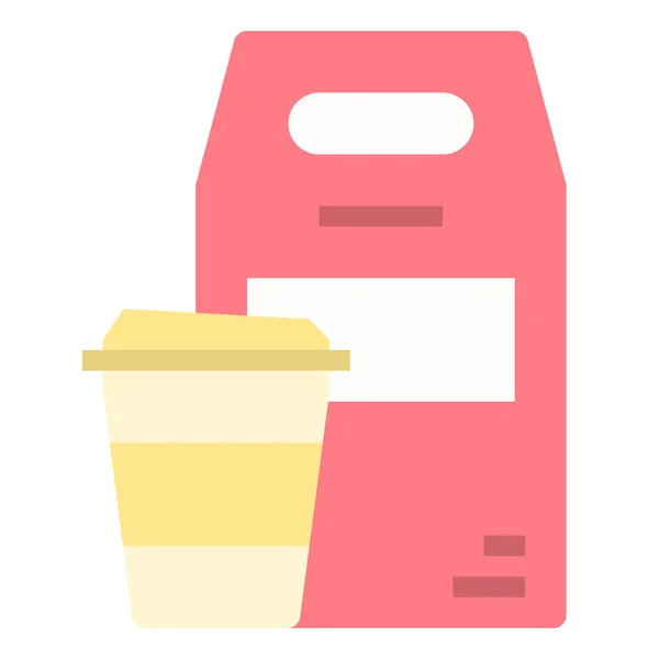 Away Delivery Drink Icon — Stock Vector