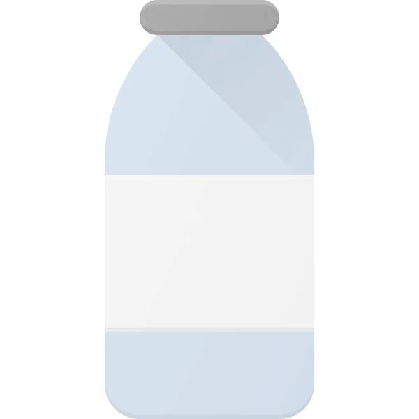 Botol Minum Ikon Minuman Dalam Gaya Datar - Stok Vektor