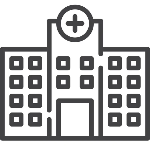 Building Clinic Hospital Icon — Stock Vector