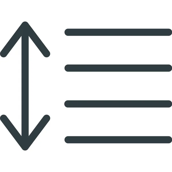 Formato Ícone Espaço Parágrafo Estilo Esboço — Vetor de Stock