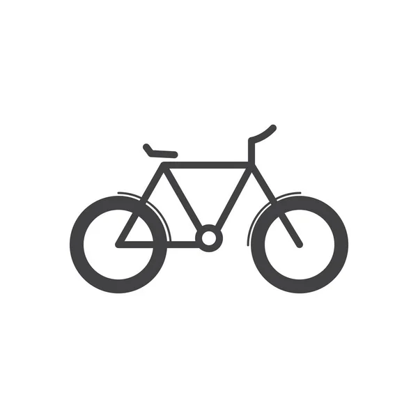 Ποδήλατο Ποδήλατο Ποδήλατο Εικονίδιο Ποδηλασίας Στερεό Στυλ — Διανυσματικό Αρχείο