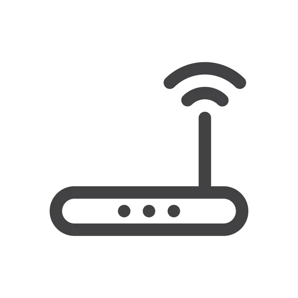 Internet Modem Router Icon Outline Style — Stock Vector