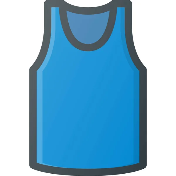 Tričko Spodní Prádlo Vyplněný Obrys Ikona Vyplněném Stylu Obrysu — Stockový vektor