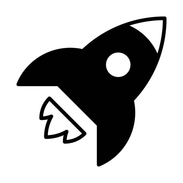 Значок Кишенькового Ракетного Гнізда Суцільному Стилі — стоковий вектор