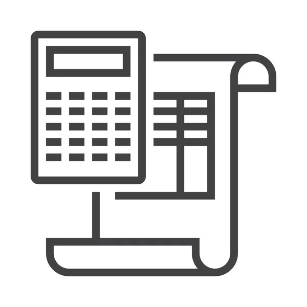 Icono Calculadora Negocio Contable — Archivo Imágenes Vectoriales