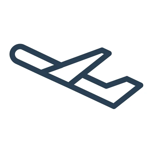 Outline Tarzında Uçak Uçak Uçak Simgesi — Stok Vektör