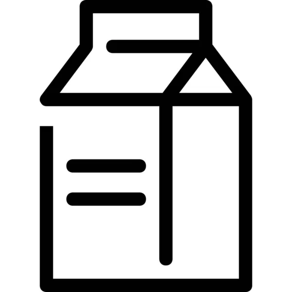 Ποτά Αγελάδα Ποτό Εικονίδιο Στυλ Περίγραμμα — Διανυσματικό Αρχείο