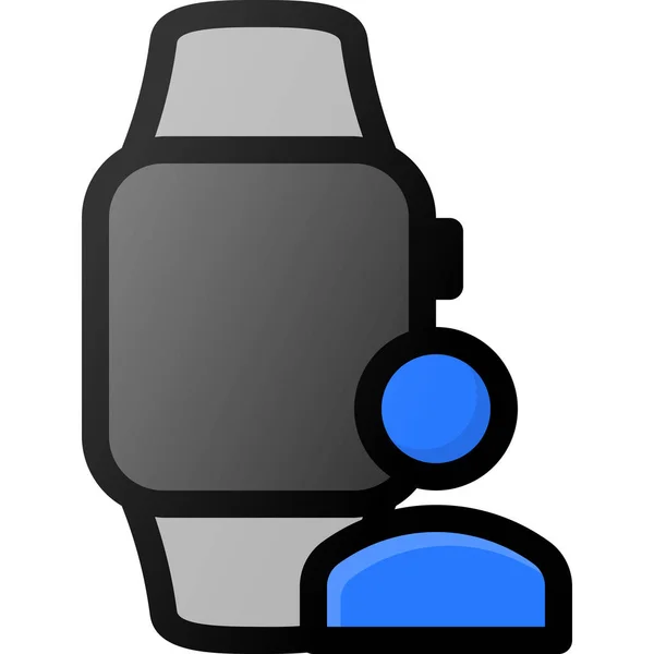 Smartwatch Benutzer Smart Symbol — Stockvektor