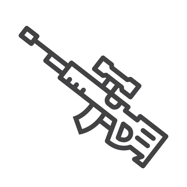 Aim Rifle Scope Icoon Krijgsmacht Oorlog Categorie — Stockvector