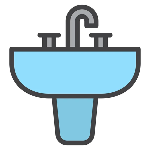 Sink Household Equipment Icon — Stock Vector