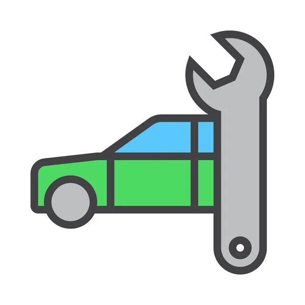 Car Garage Repair Icon — Wektor stockowy