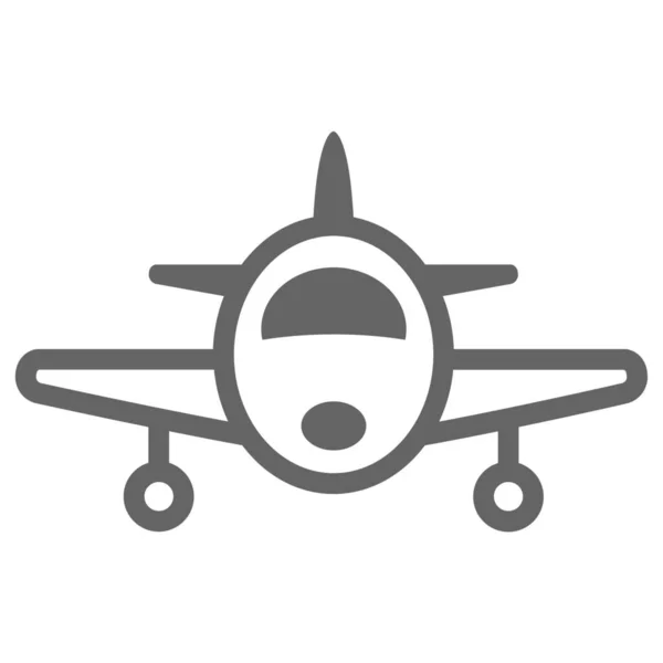 스타일의 비행기 바이크 아이콘 — 스톡 벡터