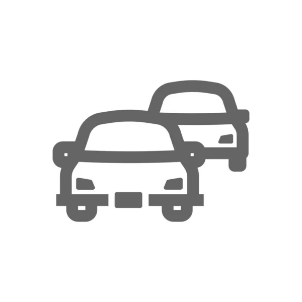 Accident Navigation Road Icon Outline Style — 스톡 벡터