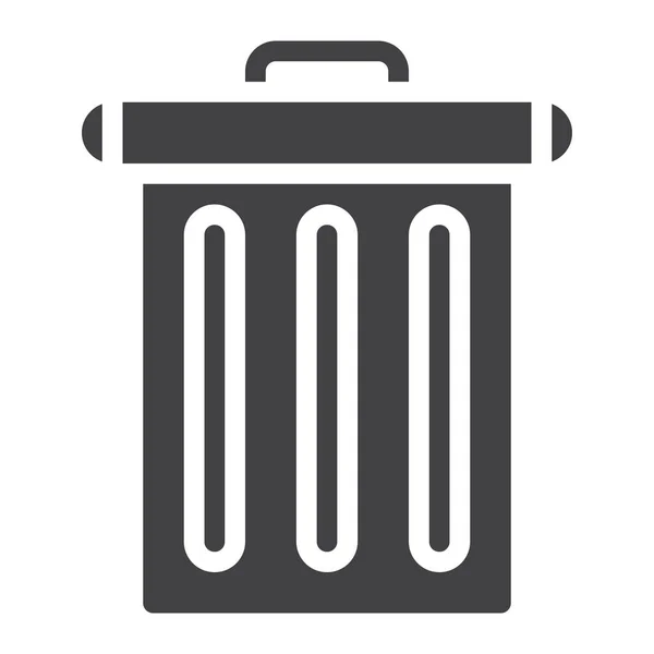 Bin Basura Basura Icono — Vector de stock