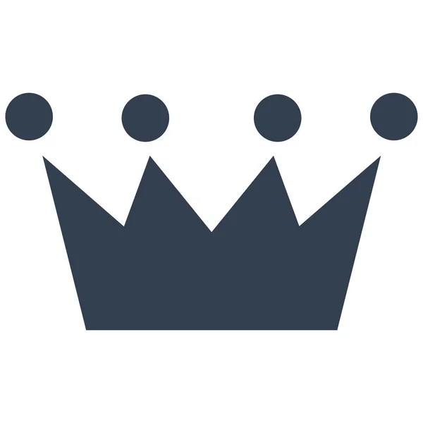 Ana Hatlar Biçiminde Kral Tacının Heraldik Simgesi — Stok Vektör