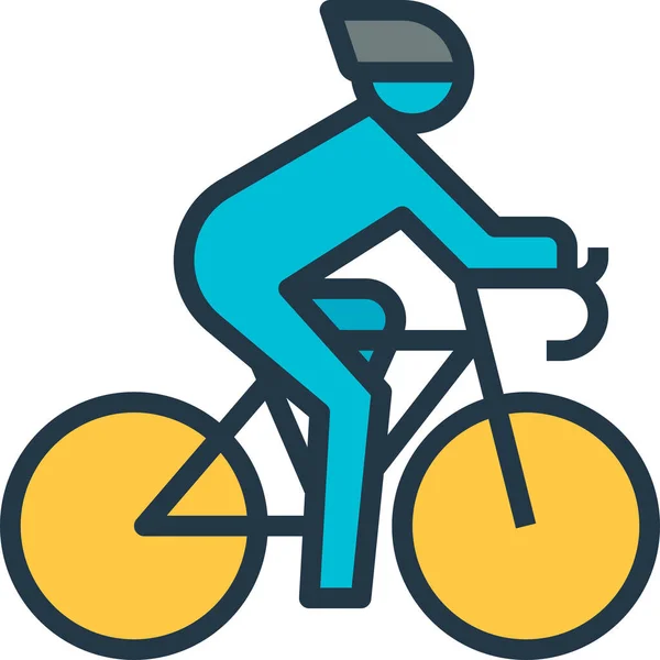 Bicicleta Bicicleta Bicicleta Icono — Vector de stock