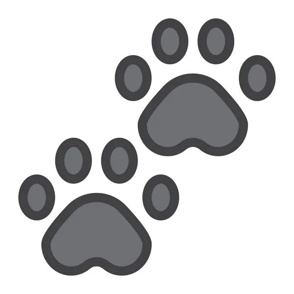 Pawprints Paw Animal Icon — Stock Vector